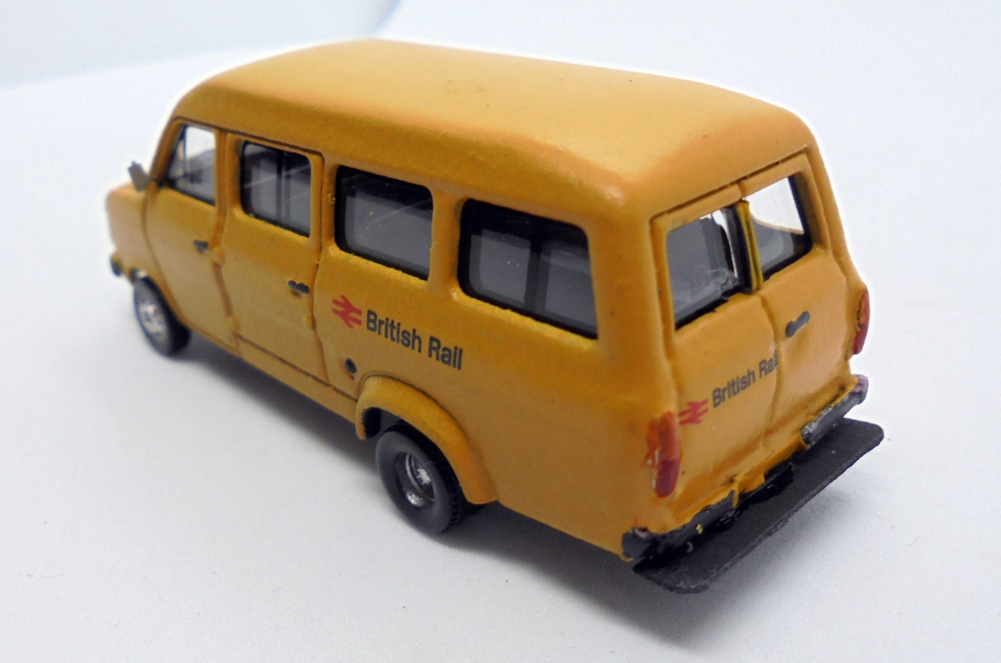 Converting A Tiny Diecast Ford Transit Mk2 Mini Bus Into A British Rail 
