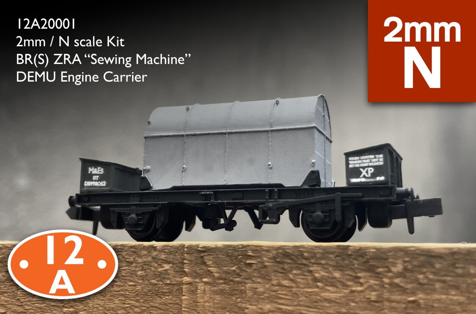 2mm N Gauge ZRA Sewing Machine Wagon Kit