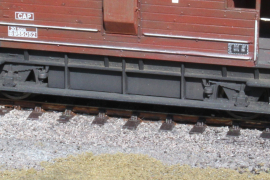 Ballast weights fitted to Dapol ex LMS brakevan CAP
B55052 Ballast weights fitted to Dapol ex LMS brakevan CAP B55052